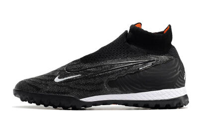 Unisex Nike Phantom GX Elite DF Black Pack TF Football Shoes - Black/White/Orange