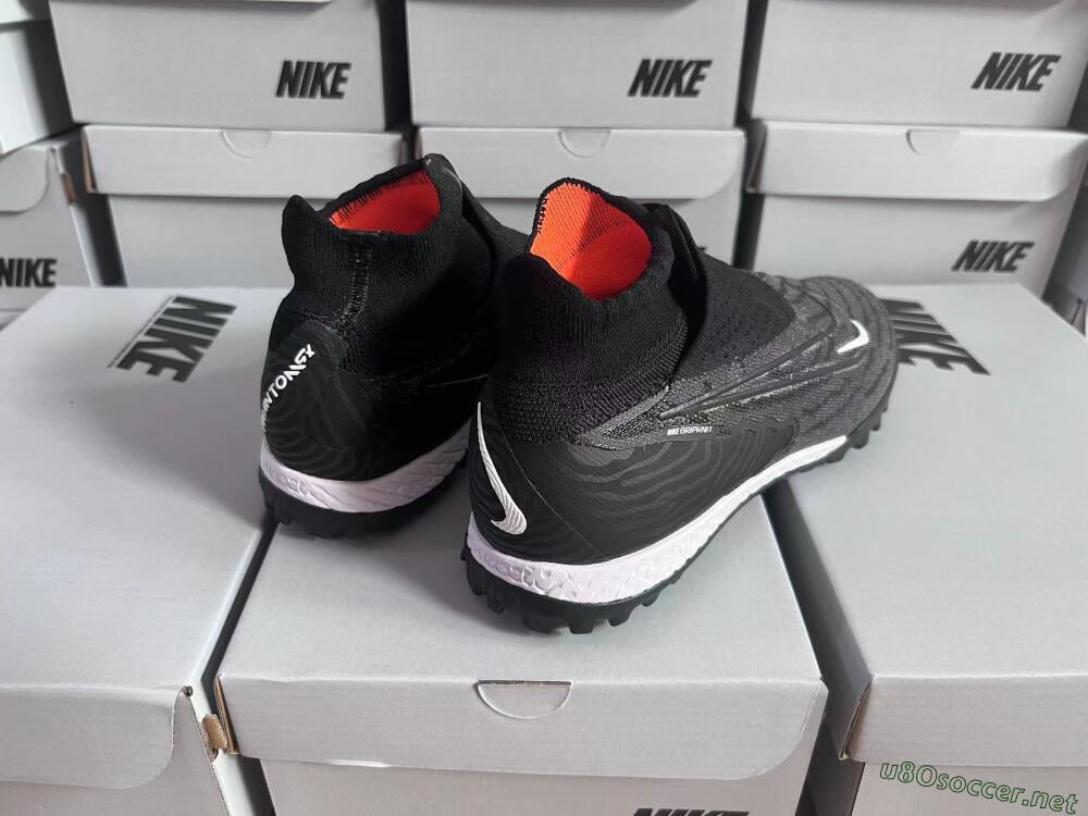 Unisex Nike Phantom GX Elite DF Black Pack TF Football Shoes - Black/White/Orange