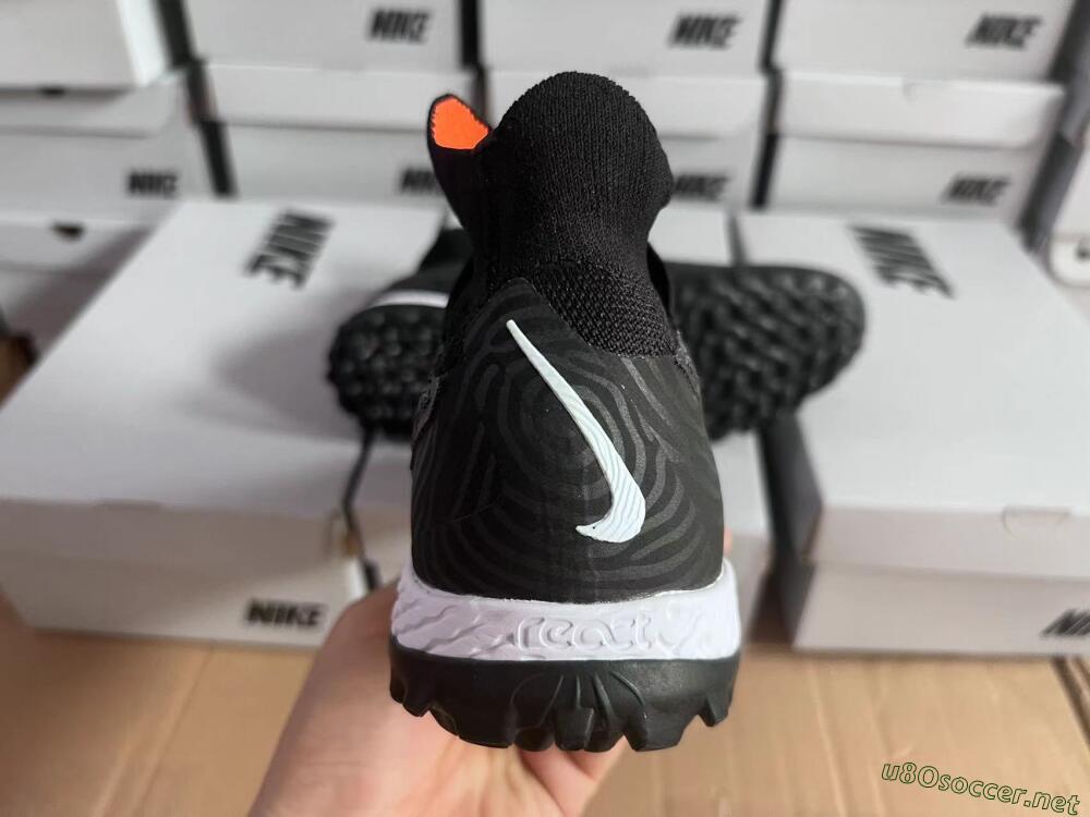Unisex Nike Phantom GX Elite DF Black Pack TF Football Shoes - Black/White/Orange
