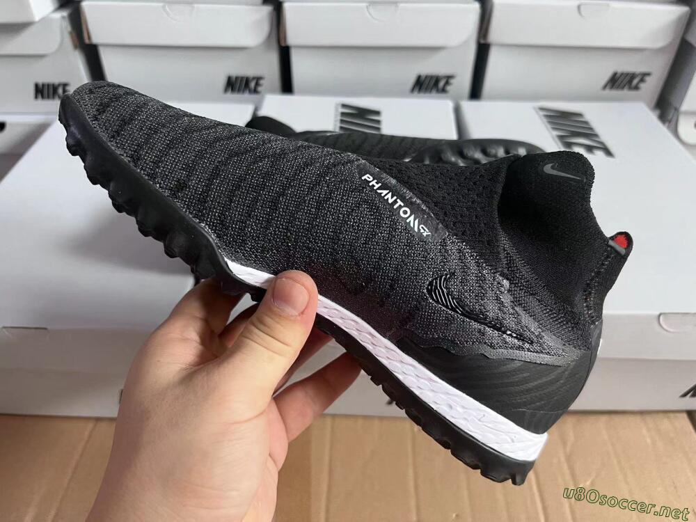 Unisex Nike Phantom GX Elite DF Black Pack TF Football Shoes - Black/White/Orange