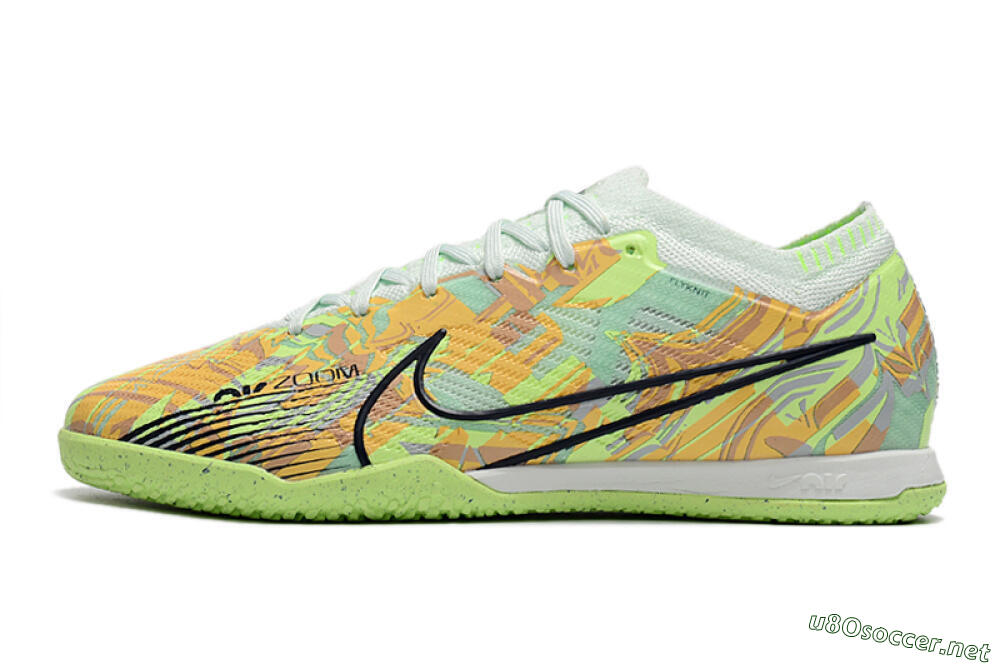 Unisex Nike Air Zoom Mercurial Vapor 15 Elite IC Football Shoes - Green/Orange/Black 0