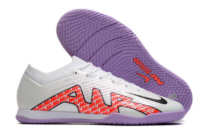 Unisex Nike Air Zoom Mercurial Vapor 15 Elite IC Football Shoes - White/Red/Black