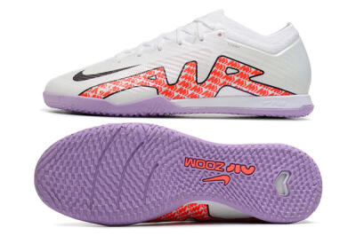 Unisex Nike Air Zoom Mercurial Vapor 15 Elite IC Football Shoes - White/Red/Black