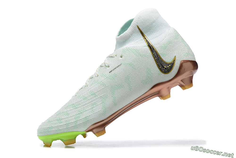 Men's Nike Phantom Luna Elite United Golden Pack FG Football Boots - Jade/Black/Gold 7