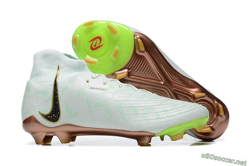 Men's Nike Phantom Luna Elite United Golden Pack FG Football Boots - Jade/Black/Gold 2