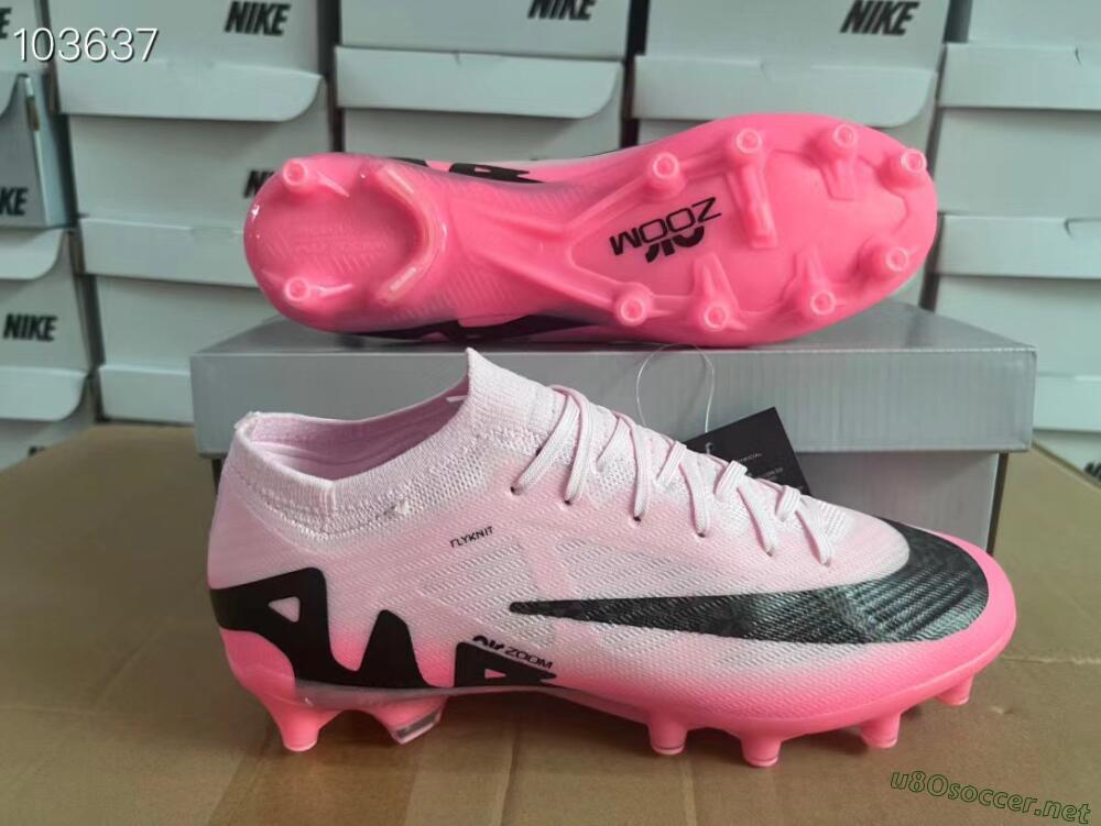 Men's Nike Air Zoom Mercurial Vapor 15 Elite FG Football Boots - Pink/Black