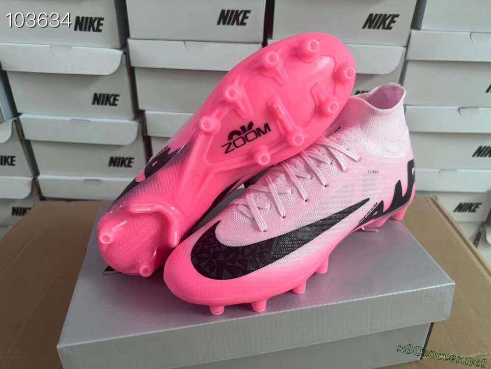Men's Nike Air Zoom Mercurial Superfly 9 Elite FG Football Boots - Pink/Black