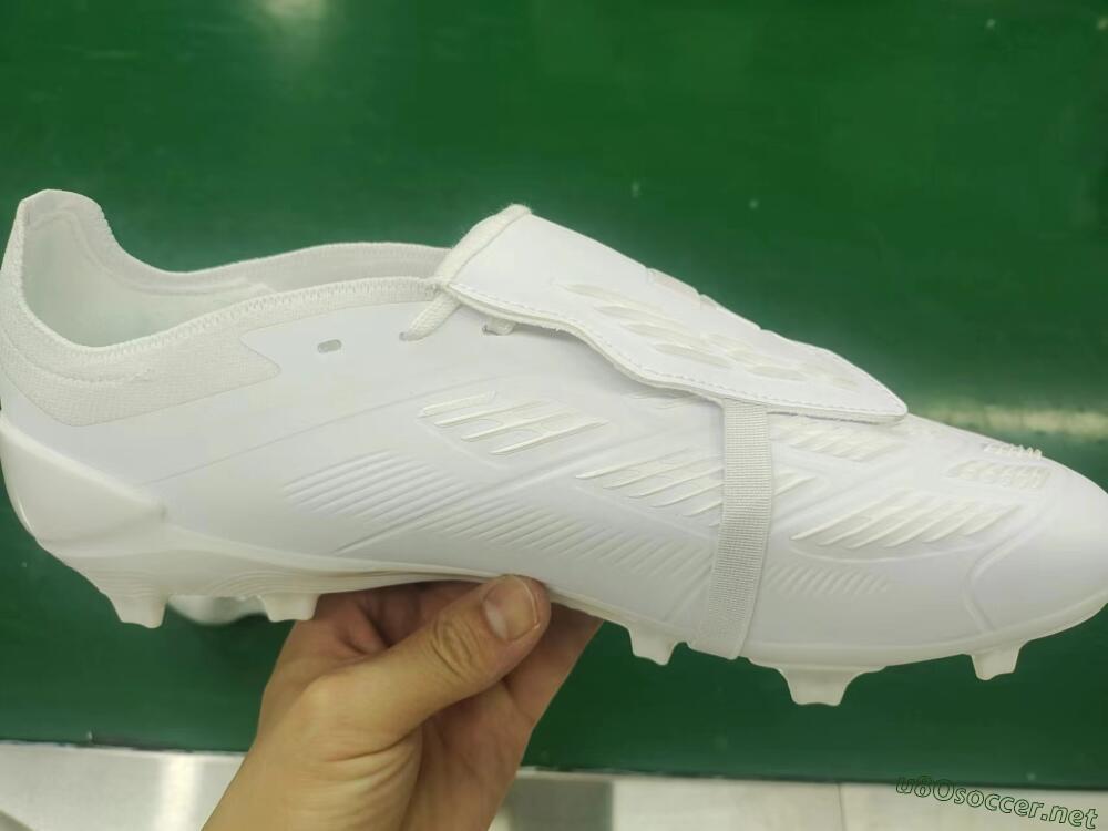 Men's Adidas Predator Elite Foldover Tongue FG Football Boots - White/Beige