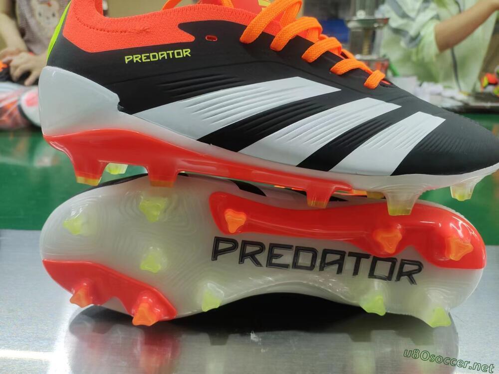 Men's Adidas Predator Elite FG Football Boots - Black/White/Pink