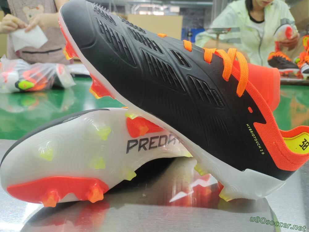 Men's Adidas Predator Elite FG Football Boots - Black/White/Pink