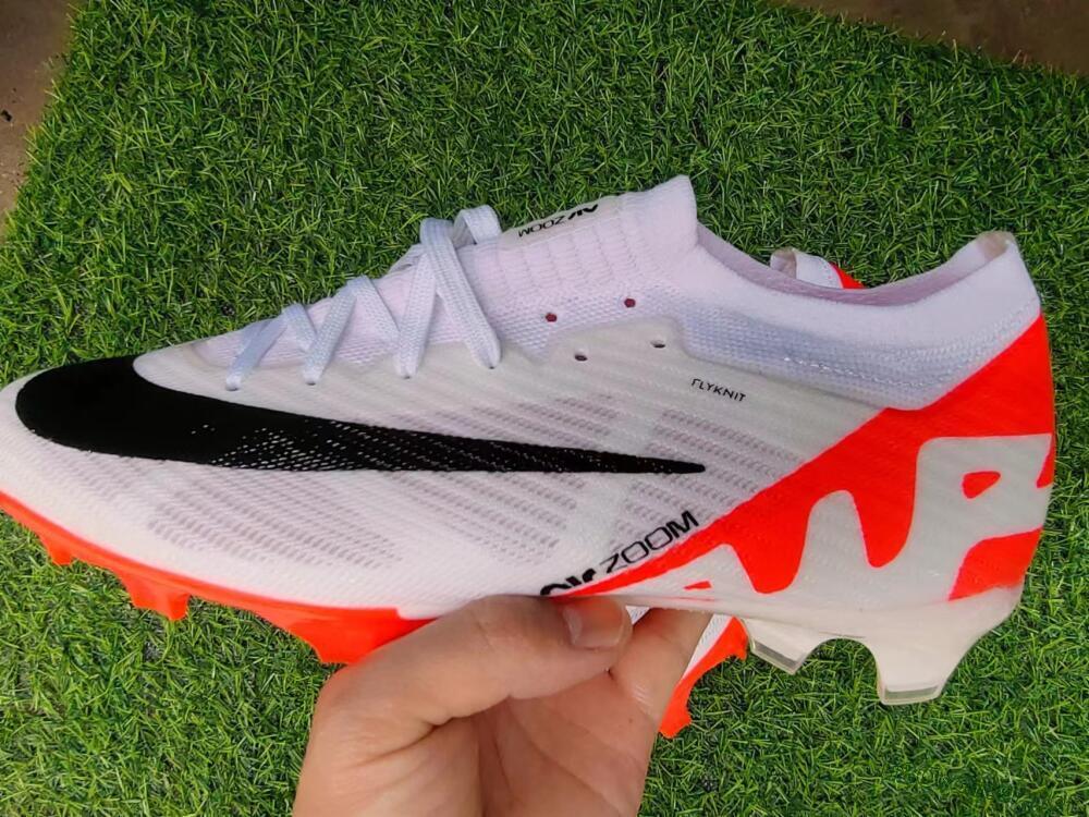 Men's Nike Air Zoom Mercurial Vapor 15 Elite FG Football Boots - White/Black/Red