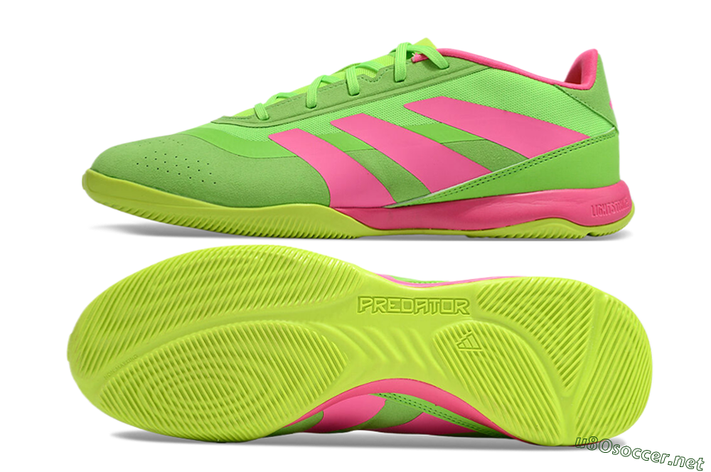 Men's Adidas Predator 24 Elite IC Football Shoes - Yellow/Pink 1