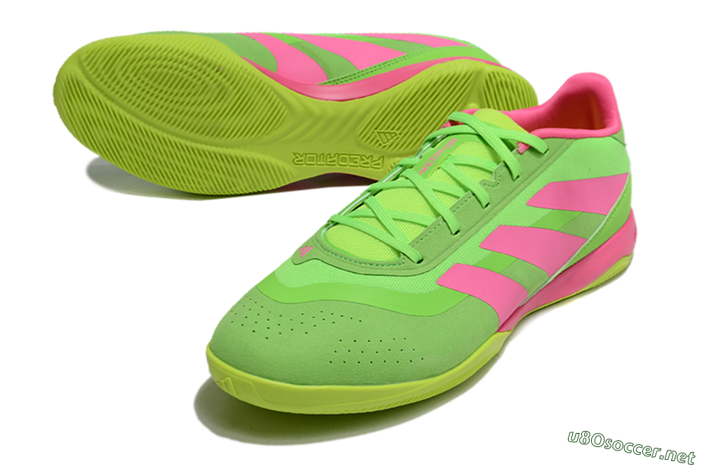 Men's Adidas Predator 24 Elite IC Football Shoes - Yellow/Pink 3