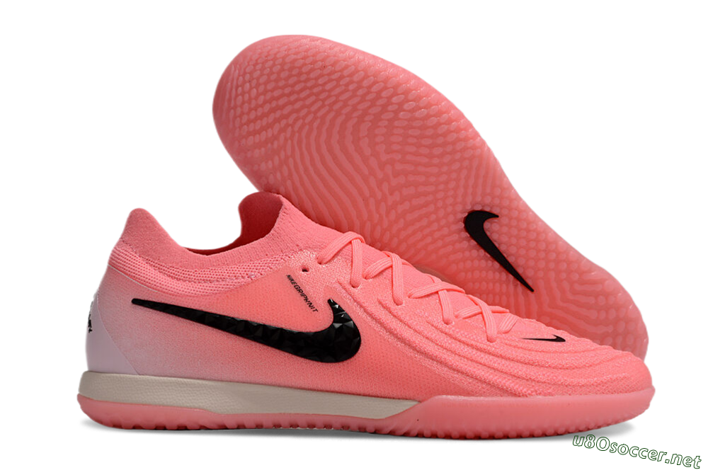 Men's Nike Phantom GX 2 Elite IC Football Shoes - Pink/Black/White 2