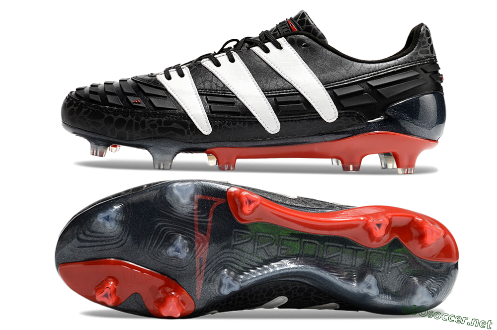 Men's Adidas Predator Accelerator 94 FG Football Boots - Black/White/Red 1