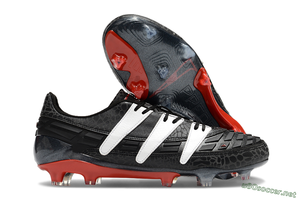 Men's Adidas Predator Accelerator 94 FG Football Boots - Black/White/Red 2