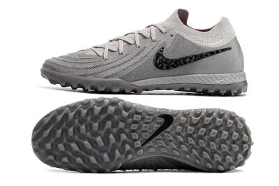 Men's Nike Phantom GX 2 Elite TF Football Shoes - Grey/Black