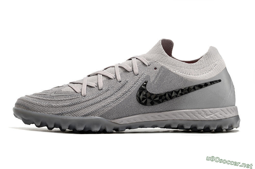 Men's Nike Phantom GX 2 Elite TF Football Shoes - Grey/Black 0