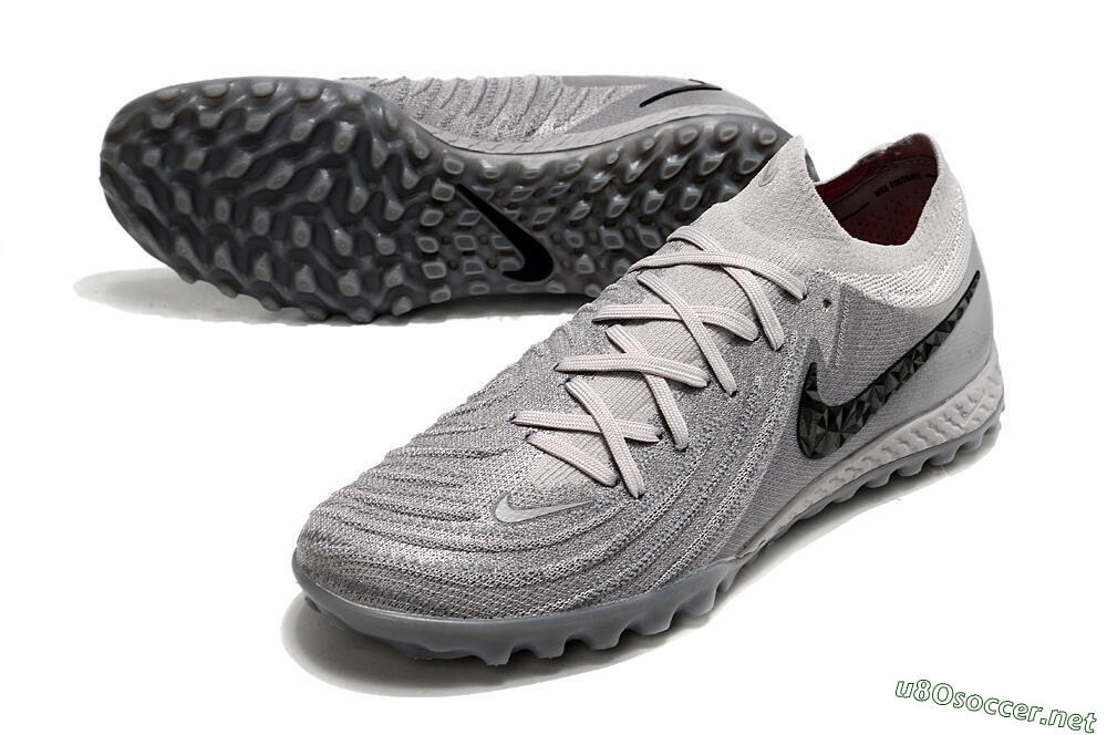Men's Nike Phantom GX 2 Elite TF Football Shoes - Grey/Black 3