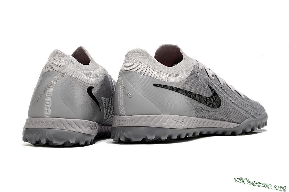 Men's Nike Phantom GX 2 Elite TF Football Shoes - Grey/Black 6