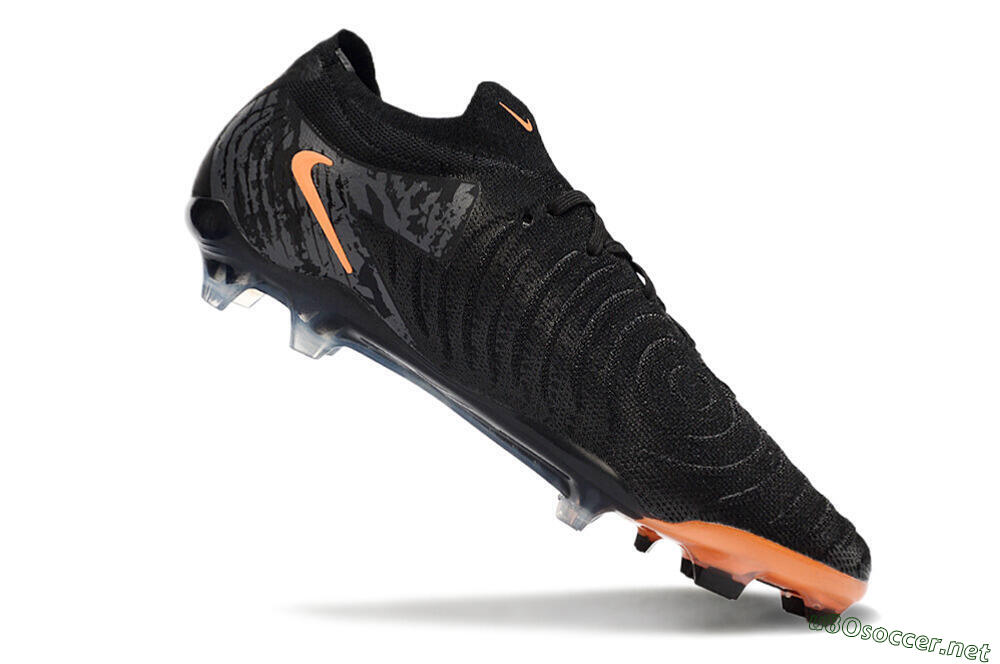 Men's Nike Phantom Luna Elite NU FG Football Boots - Black/Grey/Orange 4
