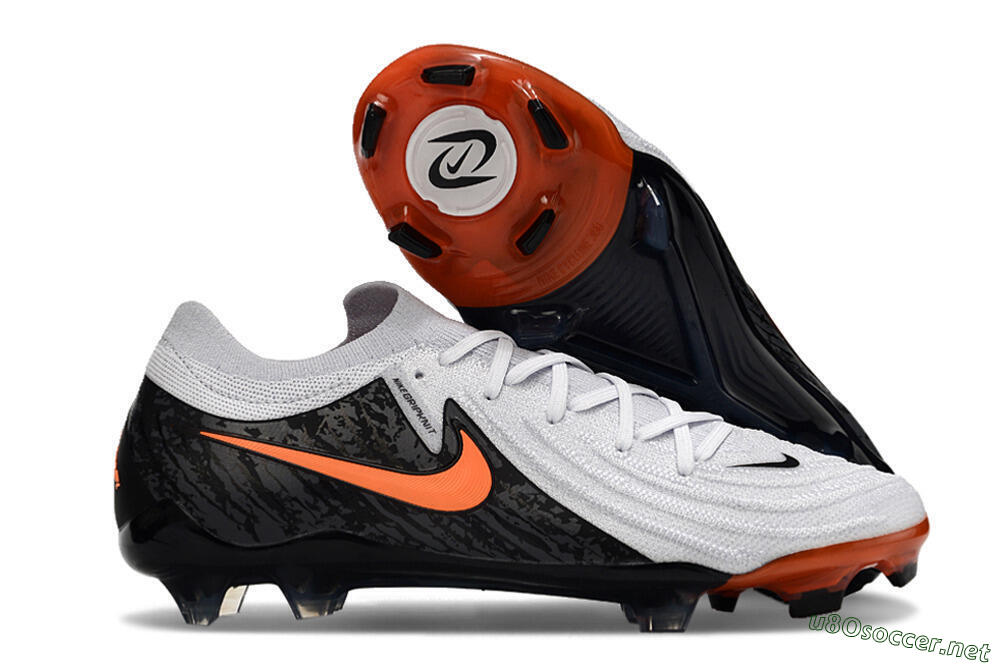 Men's Nike Phantom Luna Elite NU FG Football Boots - White/Black/Red 2