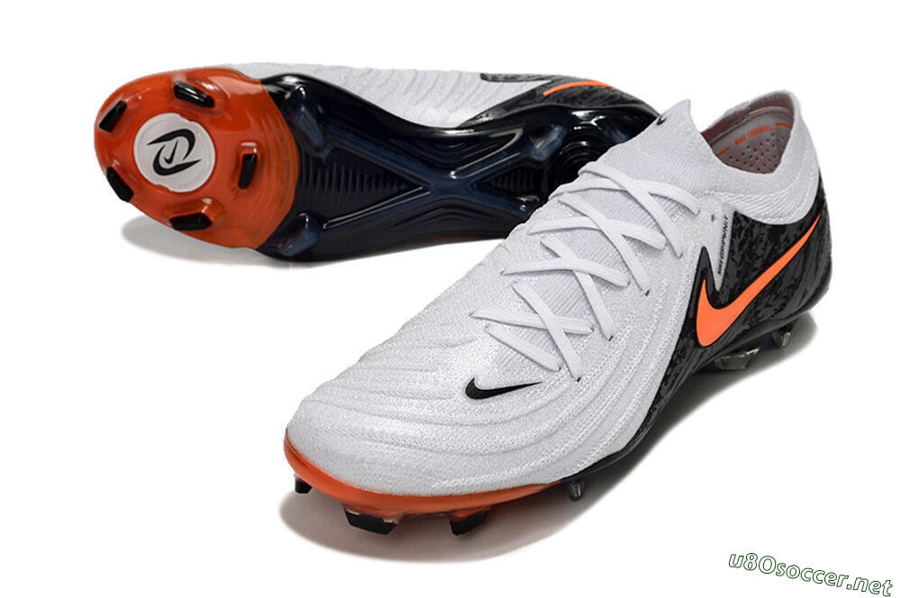 Men's Nike Phantom Luna Elite NU FG Football Boots - White/Black/Red 3