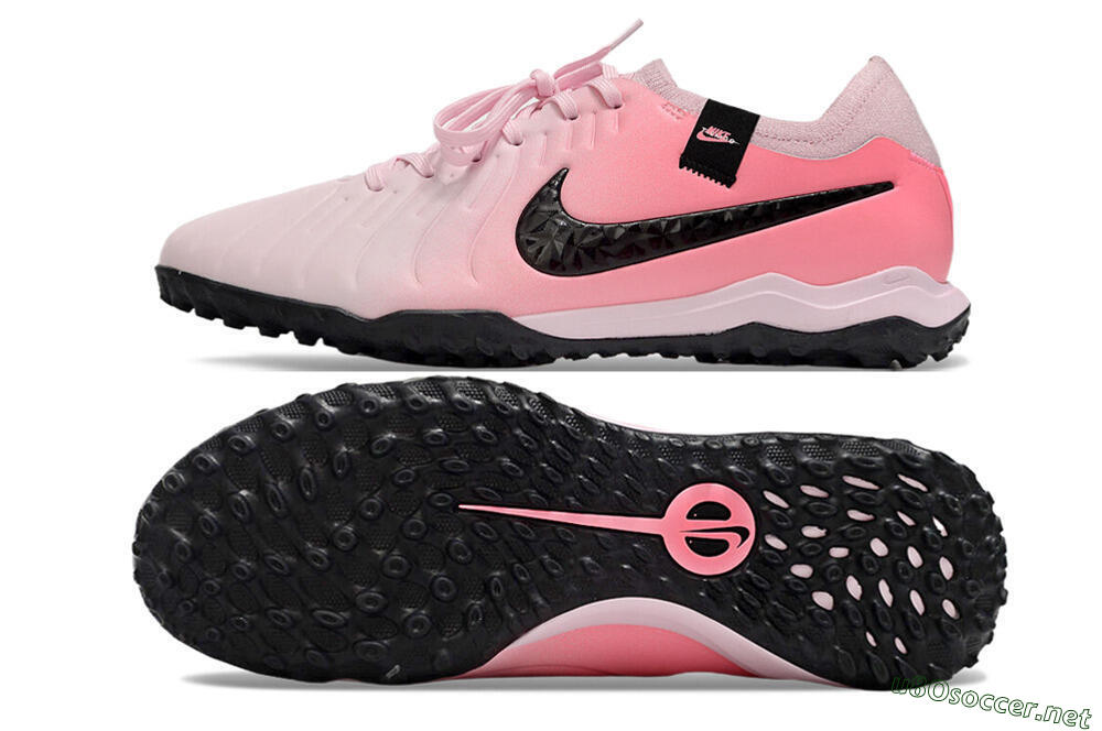 Men's Nike Tiempo Legend 10 Pro TF Football Shoes - Pink/Black/White 1