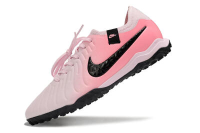 Men's Nike Tiempo Legend 10 Pro TF Football Shoes - Pink/Black/White