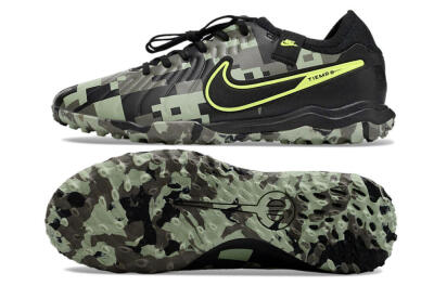 Men's Nike Tiempo Legend 10 Pro TF Football Shoes - Camo/Black/Yellow