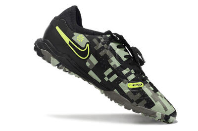 Men's Nike Tiempo Legend 10 Pro TF Football Shoes - Camo/Black/Yellow