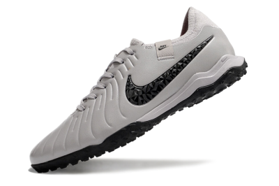 Men's Nike Tiempo Legend 10 Pro TF Football Shoes - Grey/Black/Pink