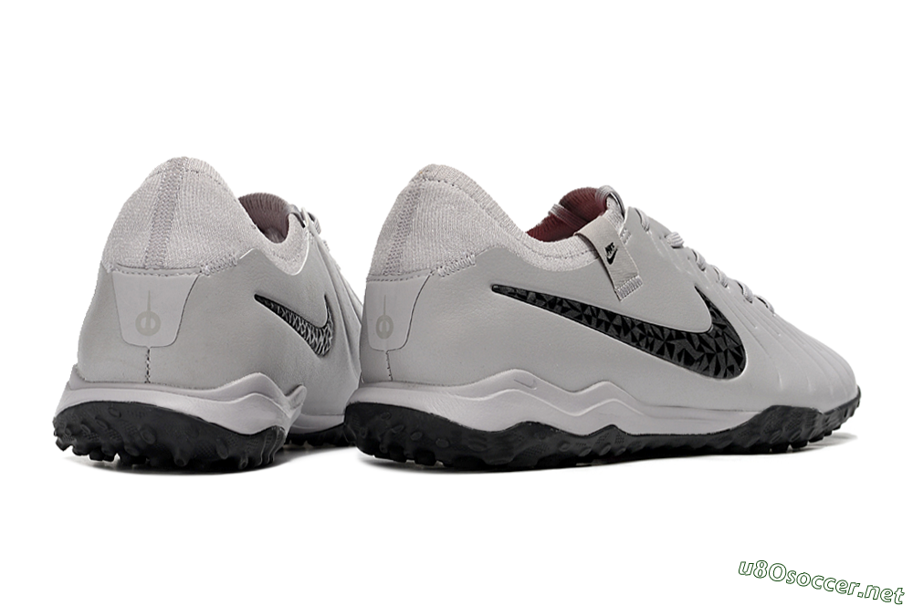 Men's Nike Tiempo Legend 10 Pro TF Football Shoes - Grey/Black/Pink 6