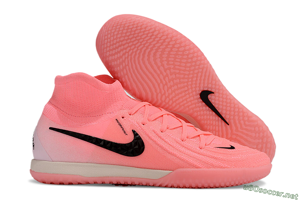 Men's Nike Phantom Luna Elite NU IC Football Shoes - Pink/Black/White 2