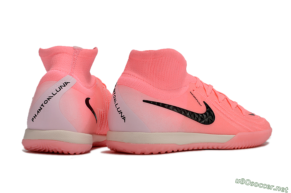 Men's Nike Phantom Luna Elite NU IC Football Shoes - Pink/Black/White 6