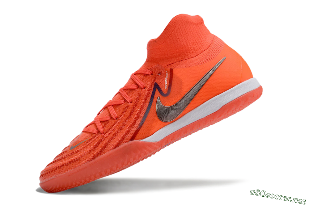 Men's Nike Phantom Luna Elite NU IC Football Shoes - Red/Silver/White 5