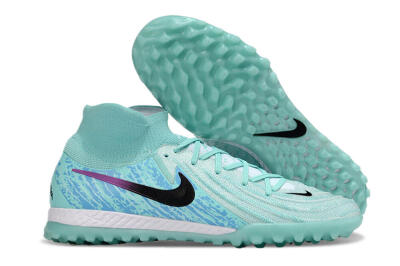 Men's Nike Phantom Luna Elite NU TF Football Shoes - Jade/Blue/Black