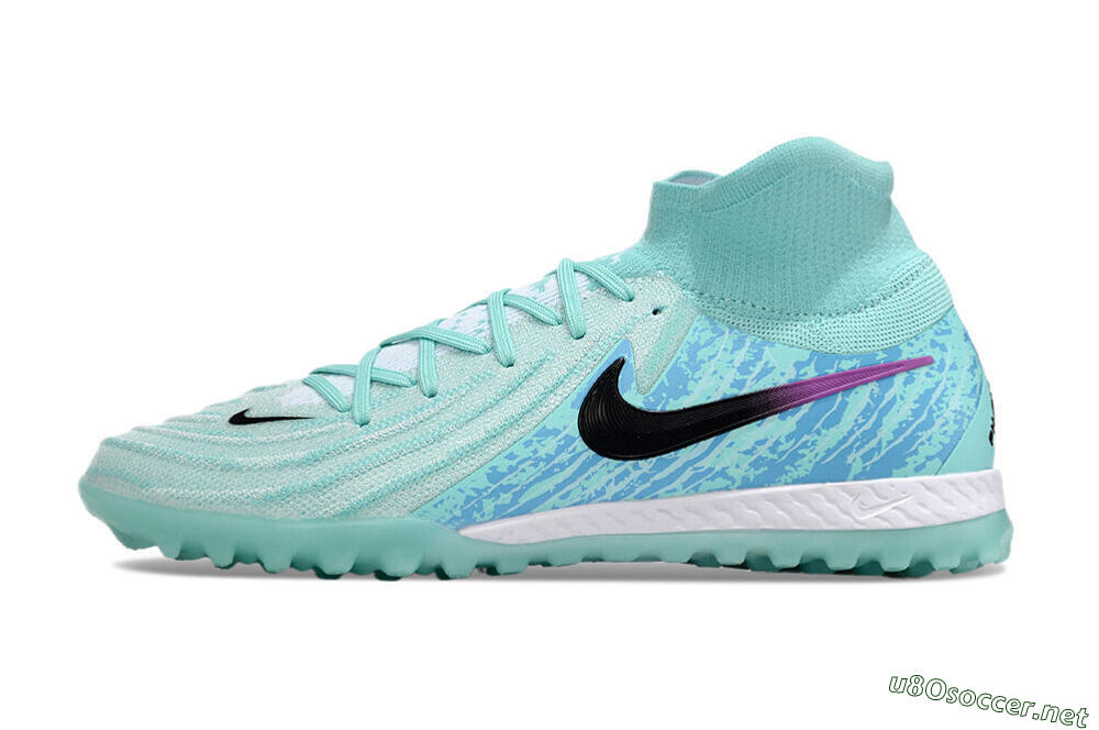 Men's Nike Phantom Luna Elite NU TF Football Shoes - Jade/Blue/Black 0