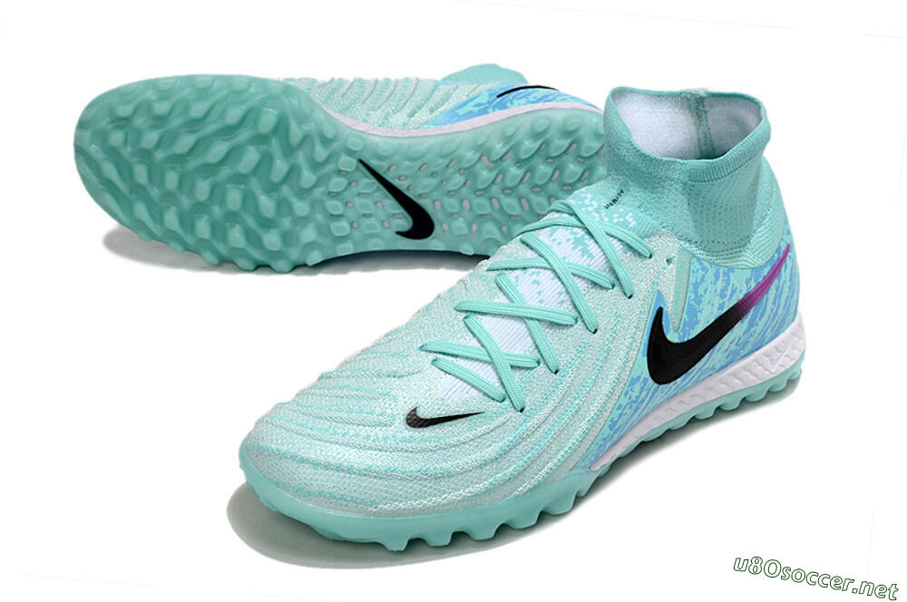 Men's Nike Phantom Luna Elite NU TF Football Shoes - Jade/Blue/Black 3