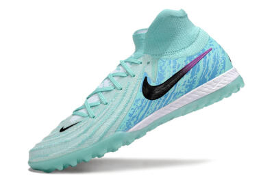 Men's Nike Phantom Luna Elite NU TF Football Shoes - Jade/Blue/Black