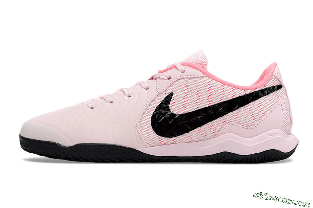 Men's Nike Tiempo Legend 10 Academy IC Football Shoes - Pink/Black 0