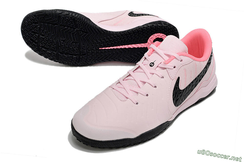 Men's Nike Tiempo Legend 10 Academy IC Football Shoes - Pink/Black 3
