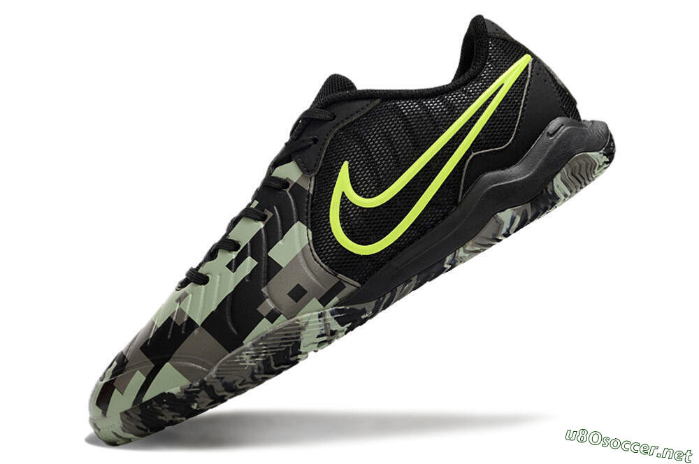 Men's Nike Tiempo Legend 10 Academy IC Football Shoes - Camo/Black/Yellow 5