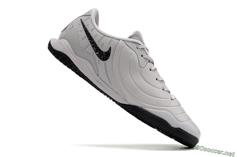 Men's Nike Tiempo Legend 10 Academy IC Football Shoes - Grey/Black/Pink 4