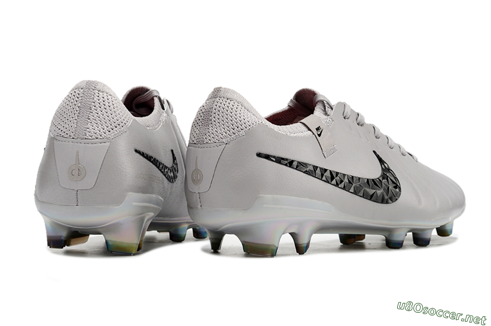 Men's Nike Tiempo Legend 10 Elite FG Football Boots - Grey/Black/Gold 6