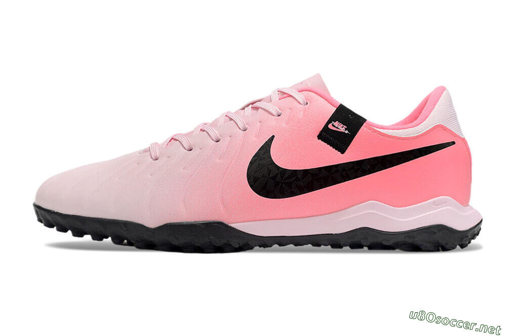 Men's Nike Tiempo Legend 10 Academy TF Football Shoes - Pink/Black/White 0