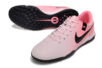 Men's Nike Tiempo Legend 10 Academy TF Football Shoes - Pink/Black/White