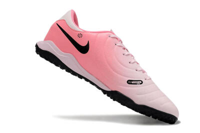 Men's Nike Tiempo Legend 10 Academy TF Football Shoes - Pink/Black/White