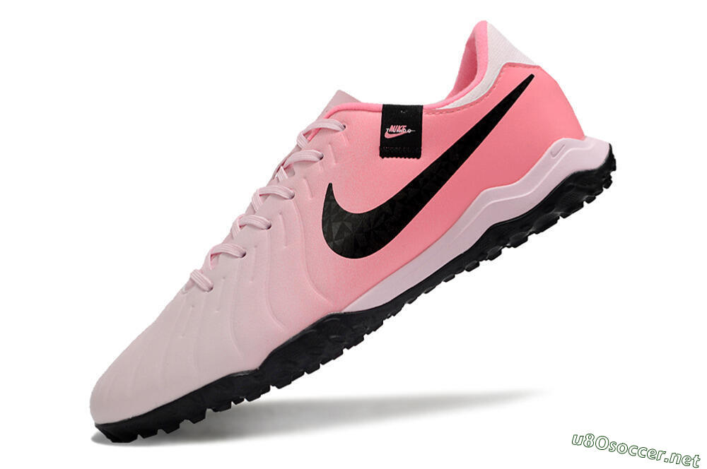 Men's Nike Tiempo Legend 10 Academy TF Football Shoes - Pink/Black/White 5