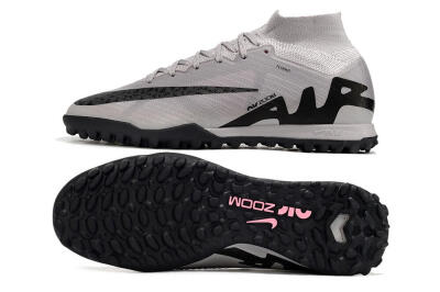 Men's Nike Air Zoom Mercurial Superfly 9 Elite TF Football Shoes - Grey/Black/Pink